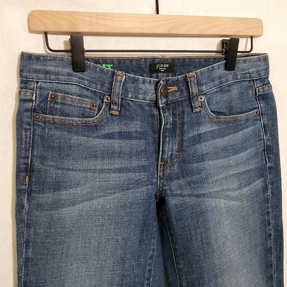 J. Crew Stretch Dark Wash Low Rise Bootcut Jeans, size 26S - Picture 3 of 7